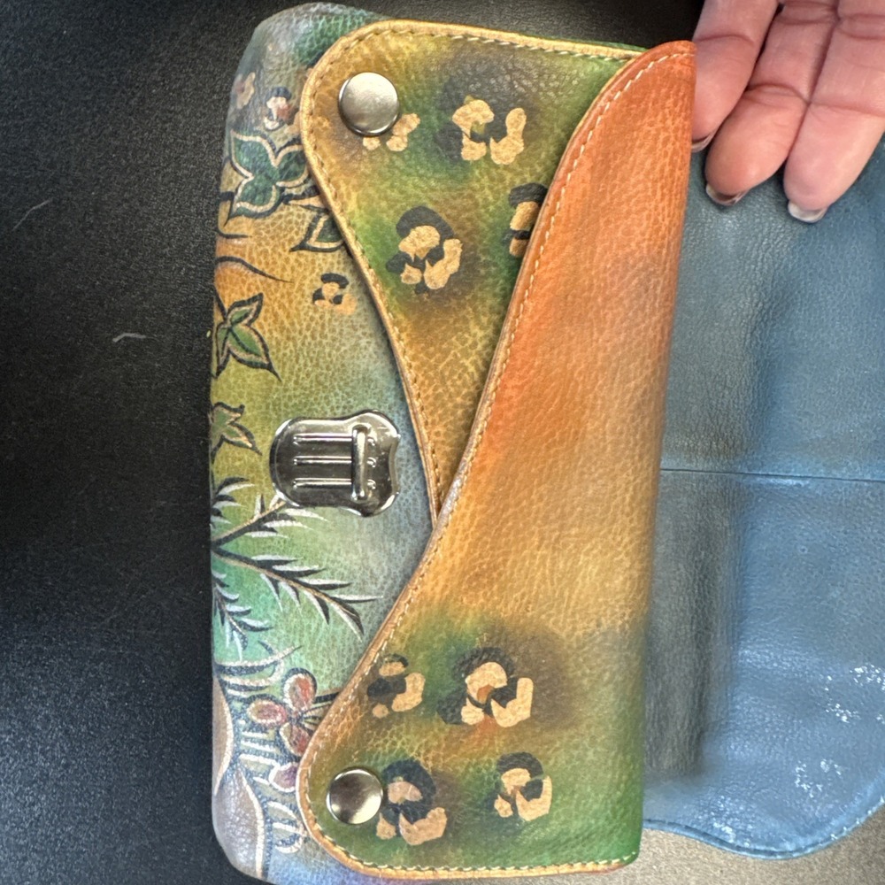 Hand-Painted Leather Wallet, Biacci - Picture 11 of 14